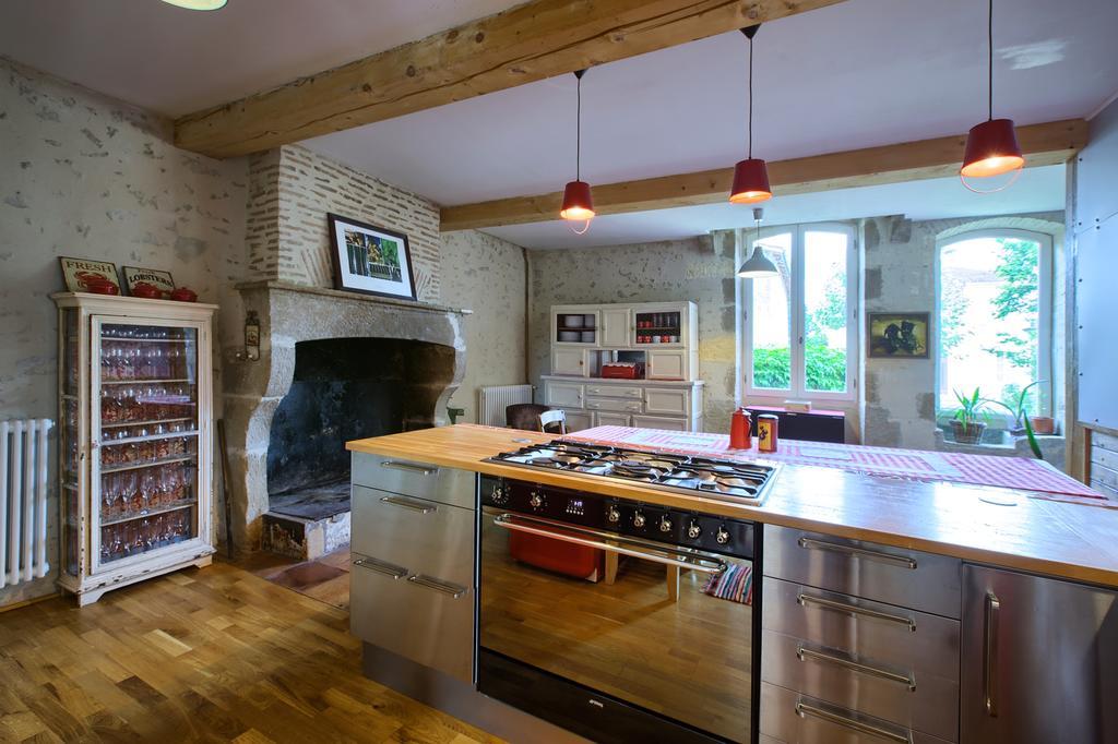 Maison d'Hôtes Rouge Bordeaux Auros Extérieur photo