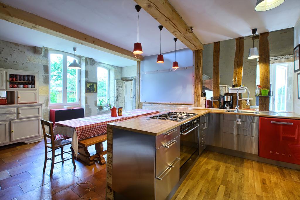 Maison d'Hôtes Rouge Bordeaux Auros Extérieur photo