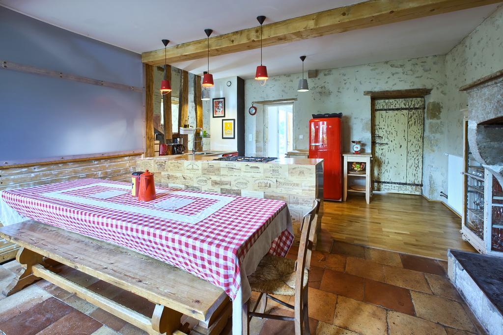Maison d'Hôtes Rouge Bordeaux Auros Extérieur photo